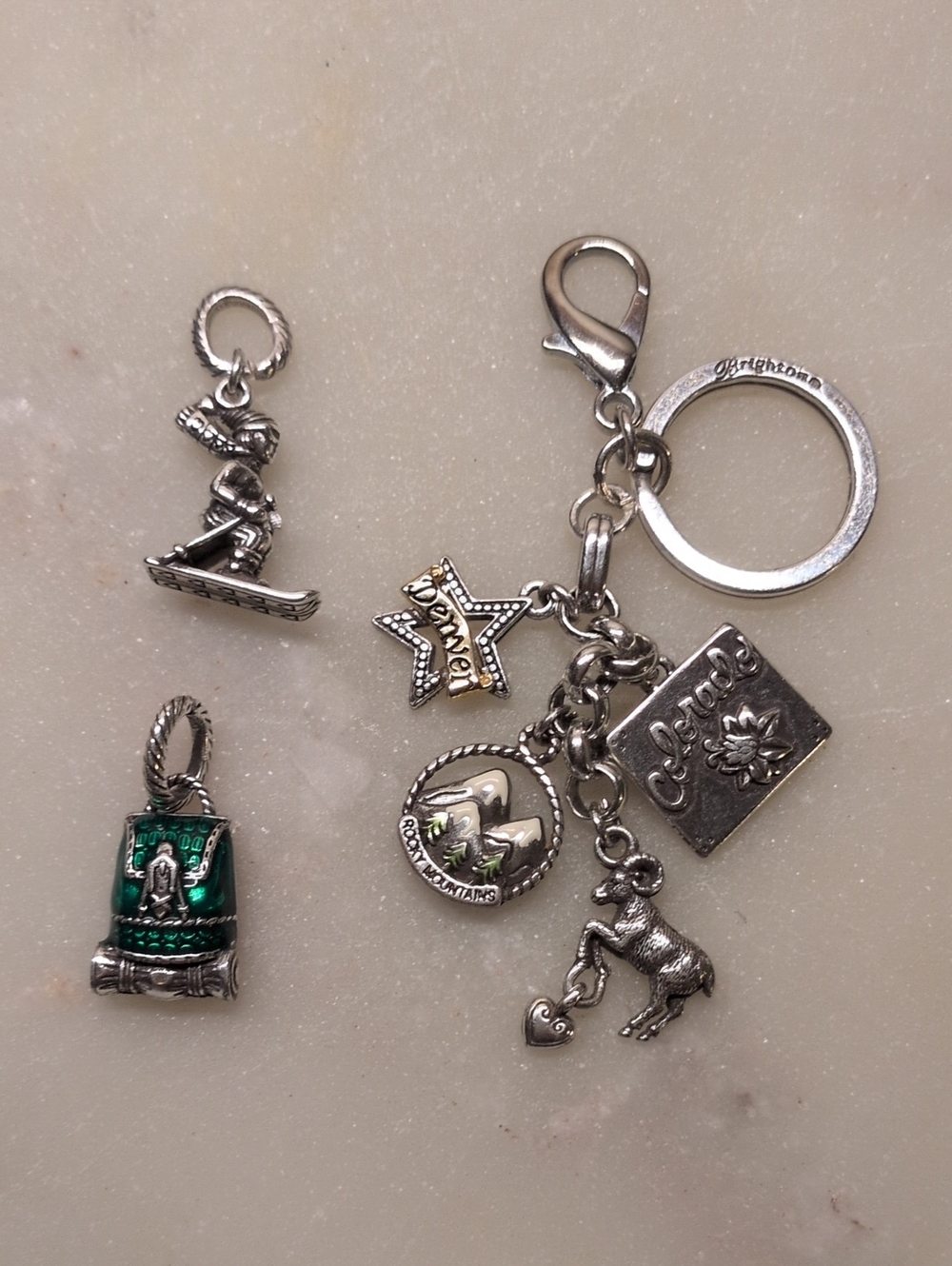 Brighton Bundle 2 Winter Charms And Colorado State Keychain